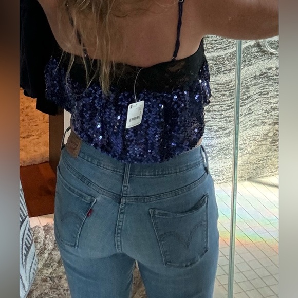 Free people, sequin, camisole/tank top. (NWT) - Picture 4 of 4